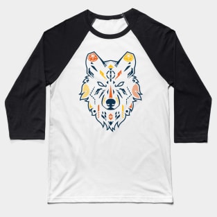 Unique Wolf Head Baseball T-Shirt